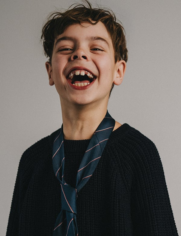 jongens kindermodel met donker haar Morris H.
