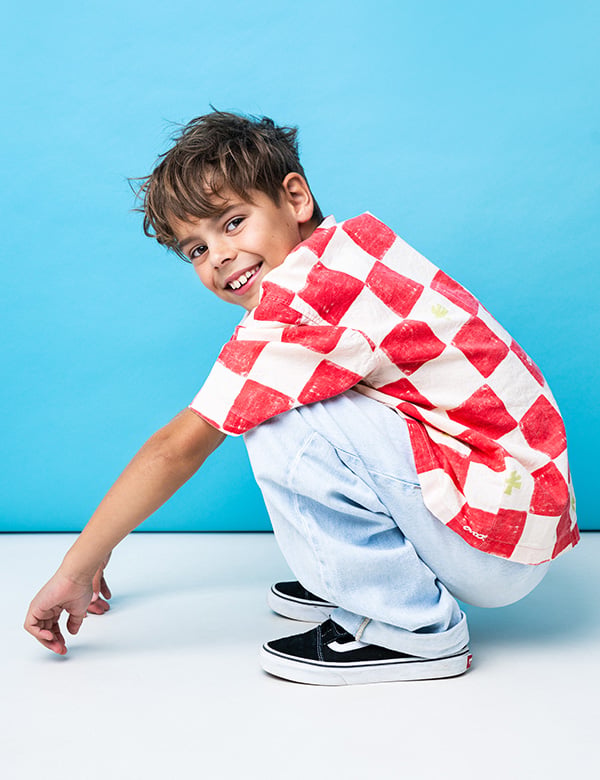 Kindermodel met bruin haar Morris H.
