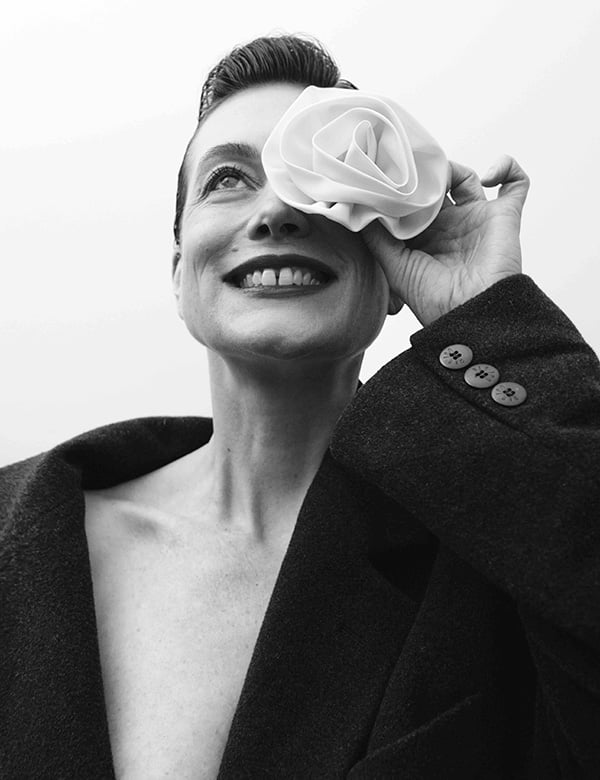 vrouwelijk model met rossig haar Lin H.