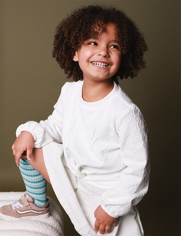 Kindermodel met donkerhaar Nadine