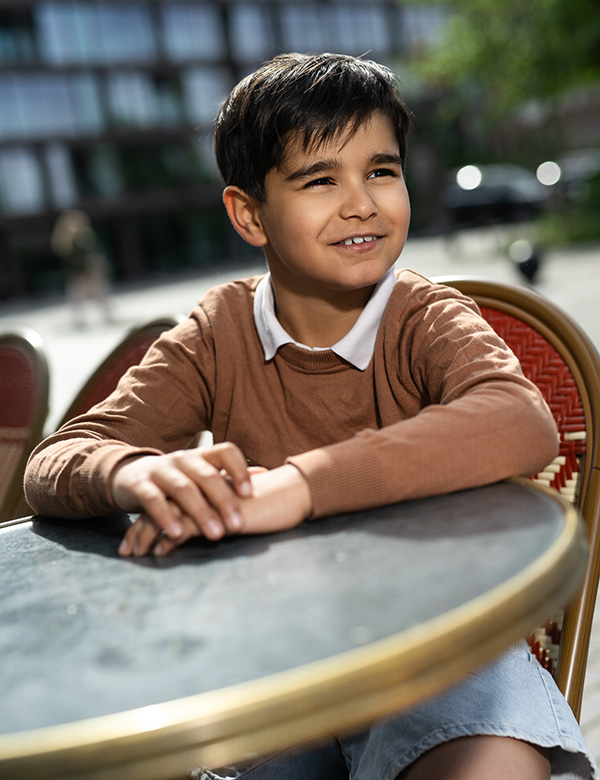 jongens kindermodel met donker haar Stan T.