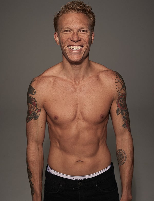 Mannelijk model met rossig haar Arie V.