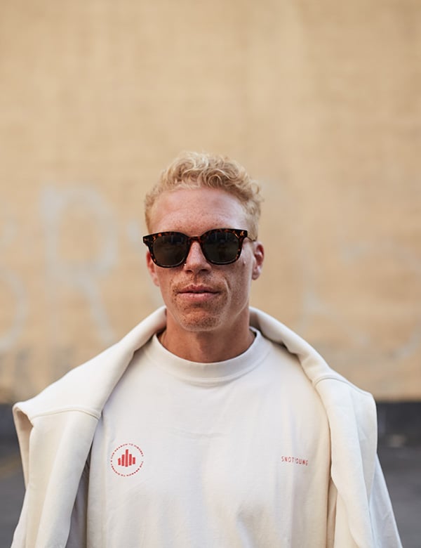 Mannelijk model met rossig haar Arie V.