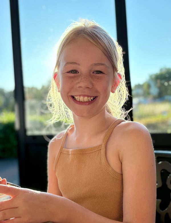 Kindermodel met rood blond haar Lisa.S