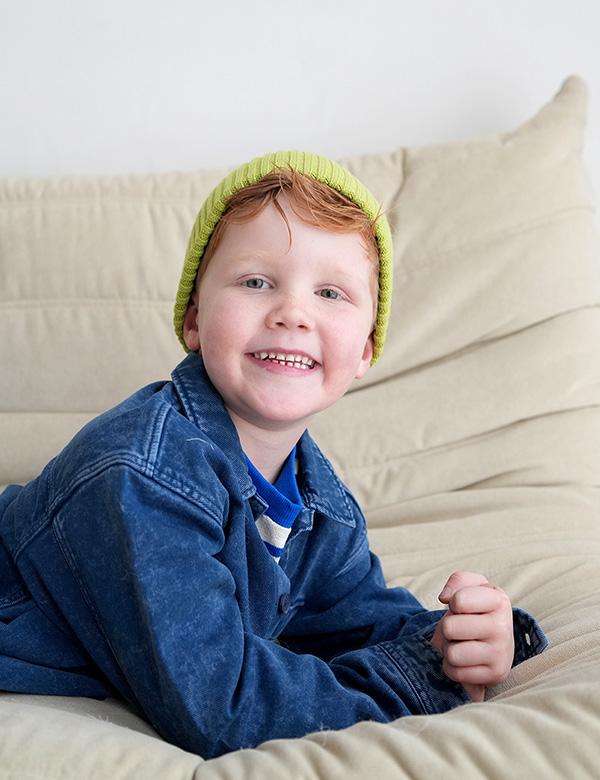 Kindermodel Jongen rossig haar Mason V.
