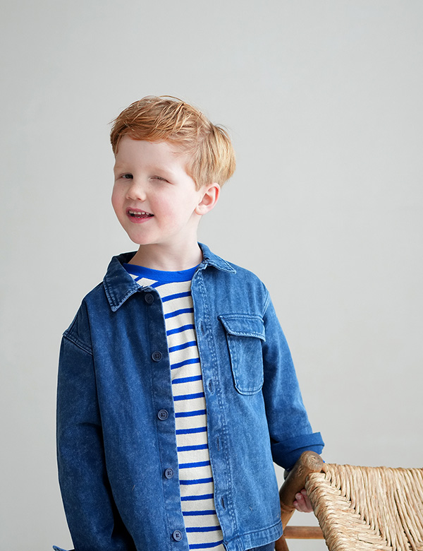 Kindermodel Jongen rossig haar Mason V.