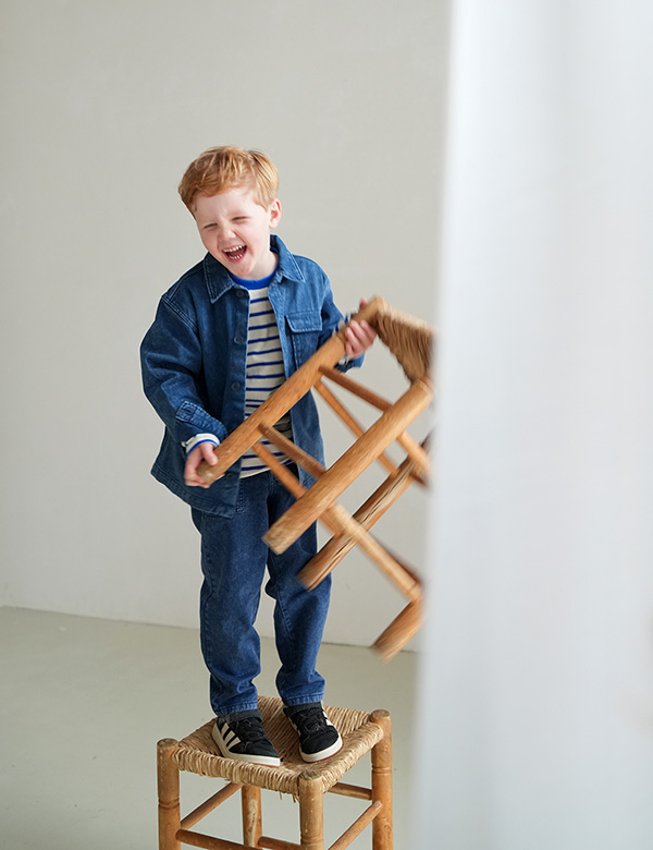 Kindermodel Jongen rossig haar Mason V.