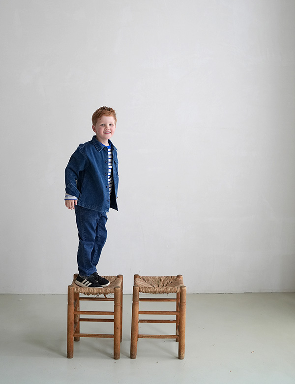Kindermodel Jongen rossig haar Mason V.