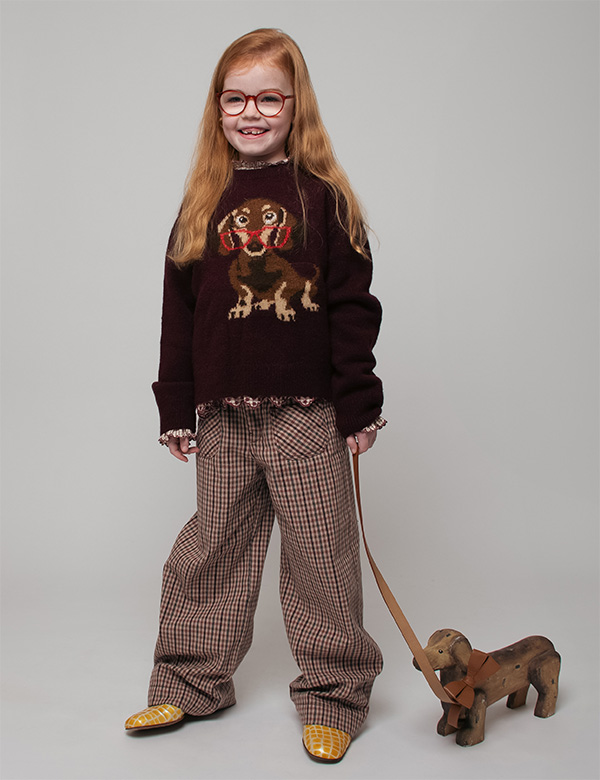 Kinderlijk model met rossig haar en blauw-groene ogen Mirthe S.