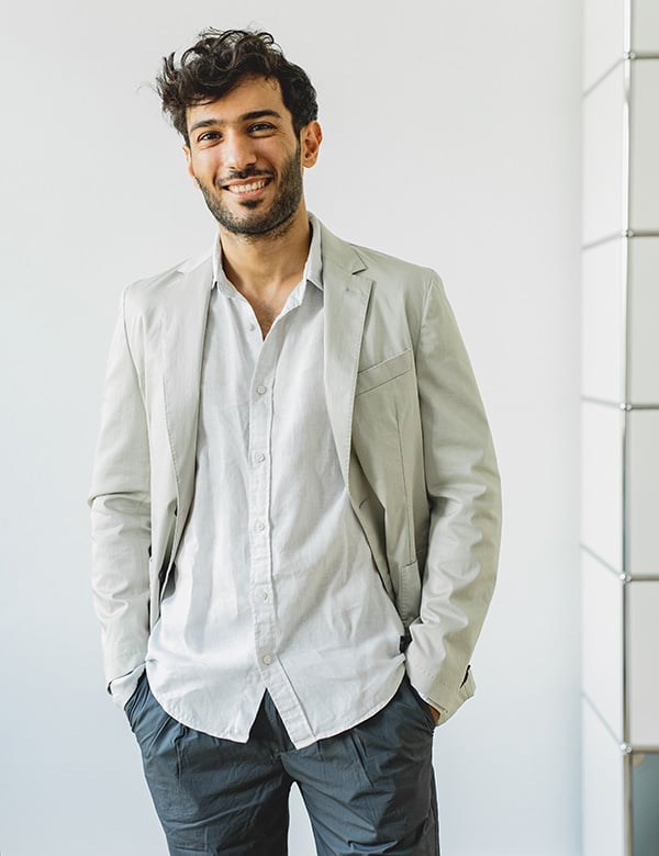 Mannelijk model met donker haar Radman
