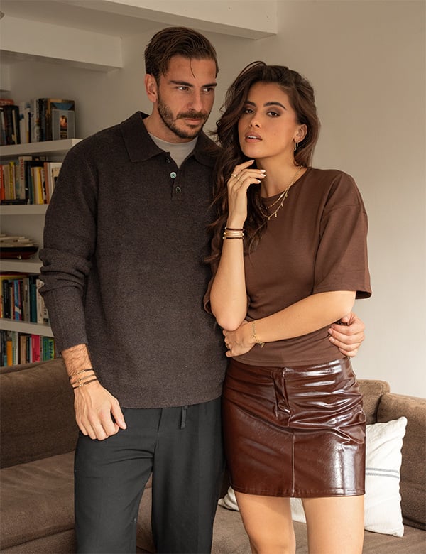 Mannelijk model met bruin haar Joeri Z.