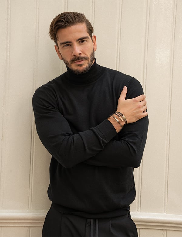 Mannelijk model met bruin haar Joeri Z.