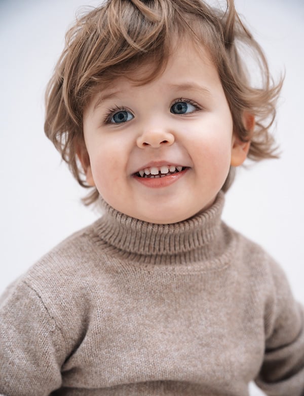 Kindermodel met blond haar Morris A.