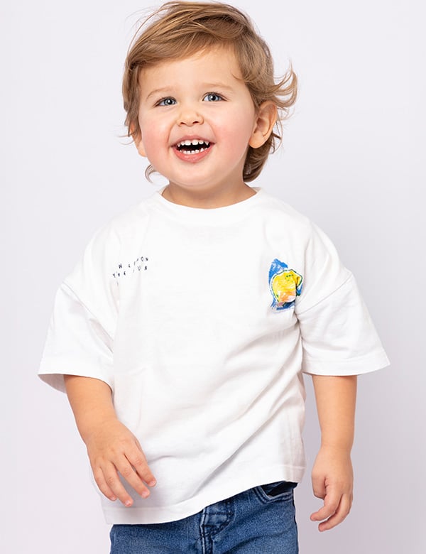Kindermodel met blond haar Morris A.