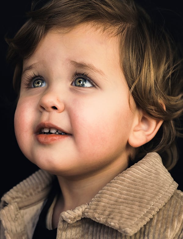 Kindermodel met blond haar Morris A.