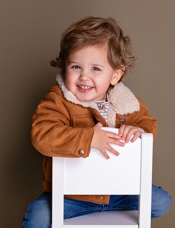 Kindermodel met blond haar Morris A.