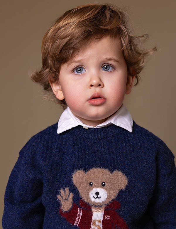 Kindermodel met blond haar Morris A.