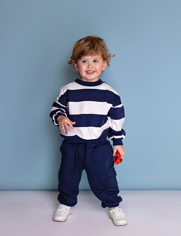 Kindermodel met blond haar Morris A.