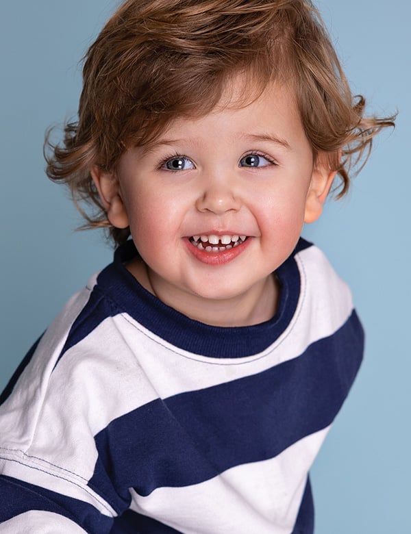Kindermodel met blond haar Morris A.