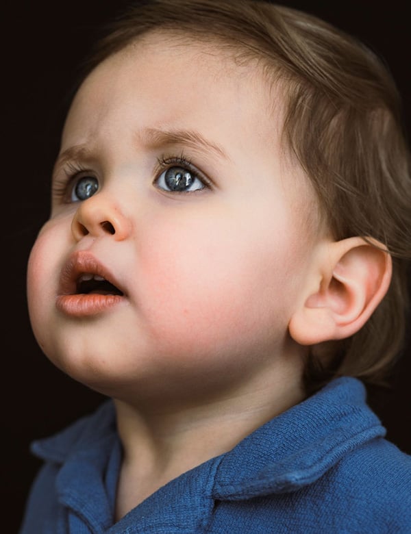 Kindermodel met blond haar Morris A.