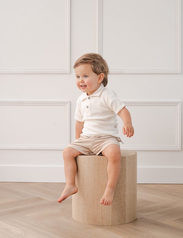 Kindermodel met blond haar Morris A.