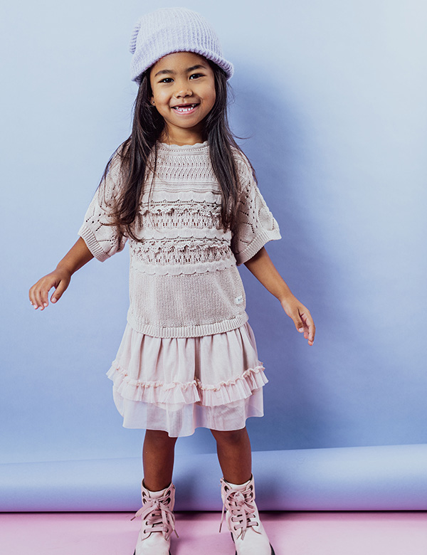 Kindermodel met donker haar Nayla