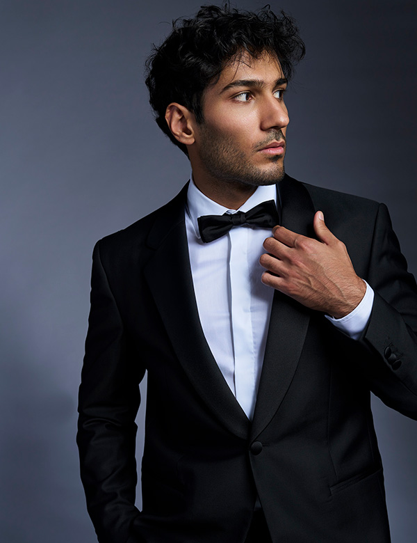 Mannelijk model met kort bruin haar Radman H.