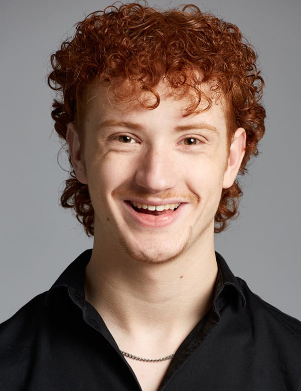 Mannelijk model met rood haar ralph l.