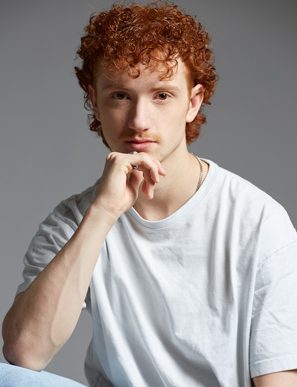 Mannelijk model met rood haar Ralph L.