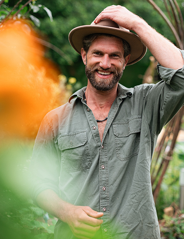 Mannelijk model met blauwe ogen Xavier S.