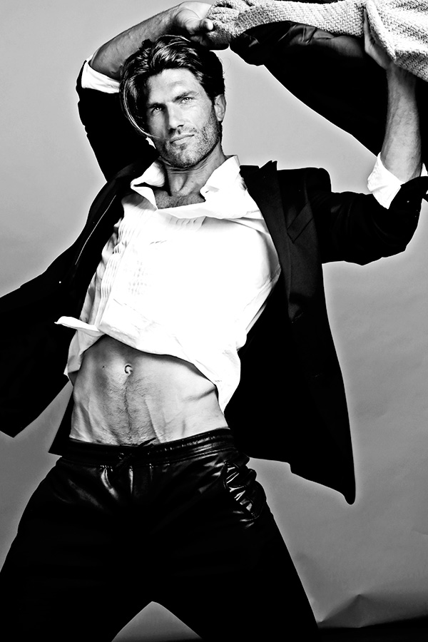 Mannelijk model met blauwe ogen Xavier S.