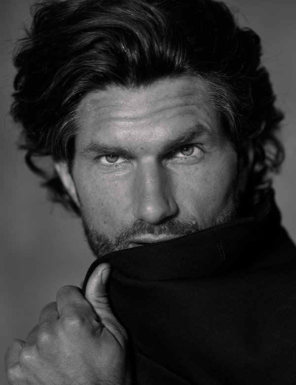 Mannelijk model met blauwe ogen Xavier S.