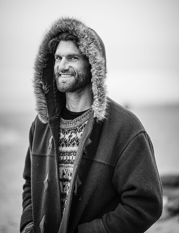 Mannelijk model met blauwe ogen Xavier S.