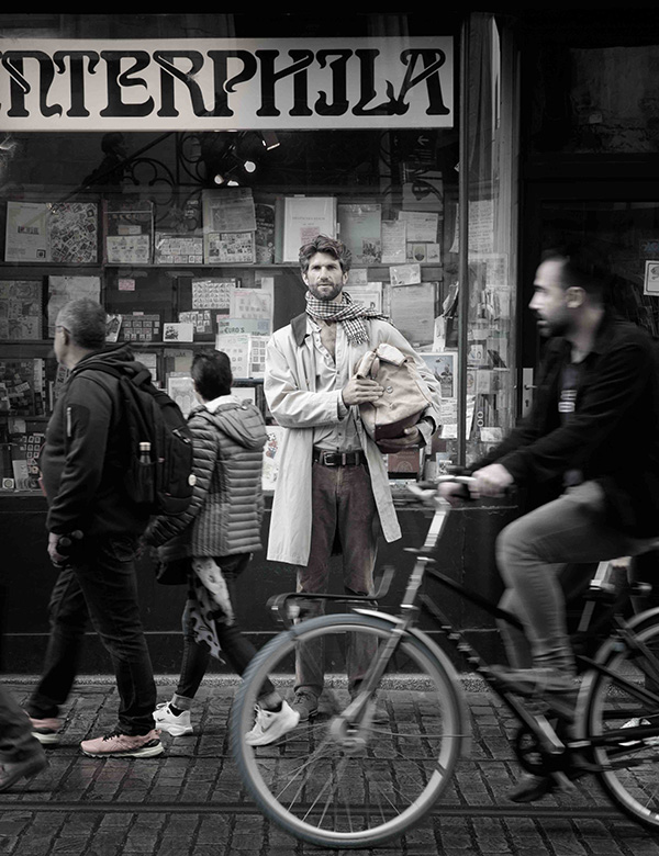 Mannelijk model met blauwe ogen Xavier S.