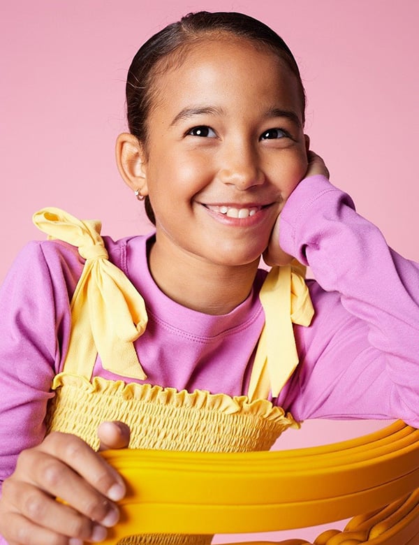 Kindermodel met bruin haar Elize B.