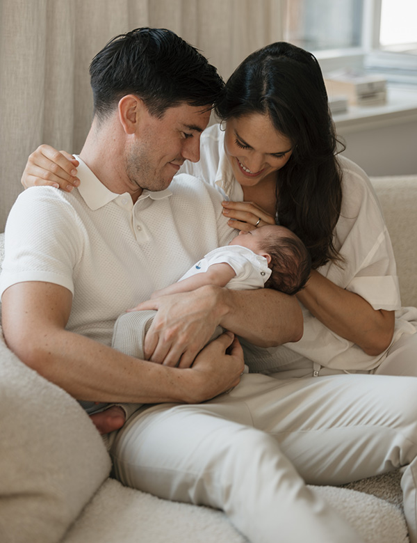 Familie met 3 gezinsleden Familie Netzer.