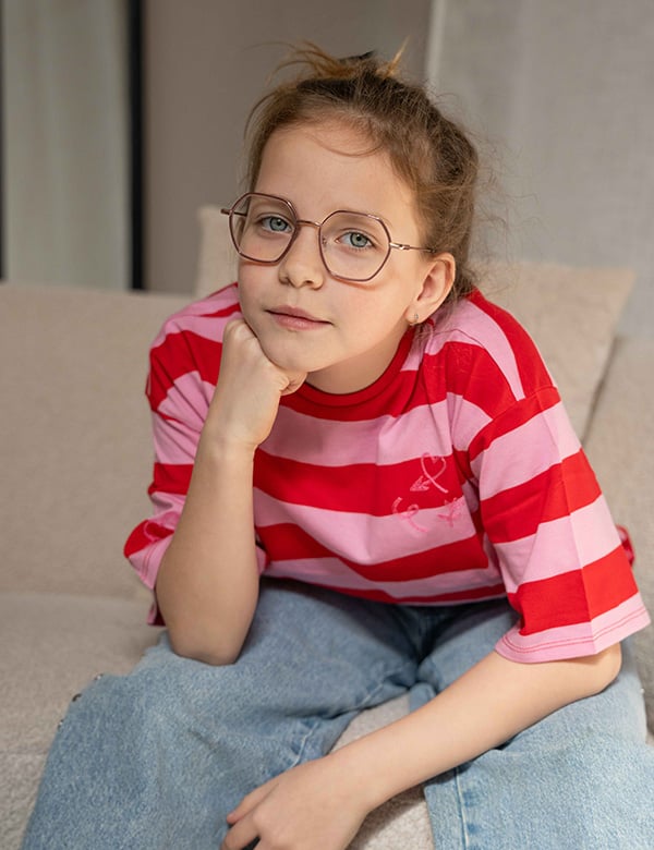 kindermodel met blond haar Lux