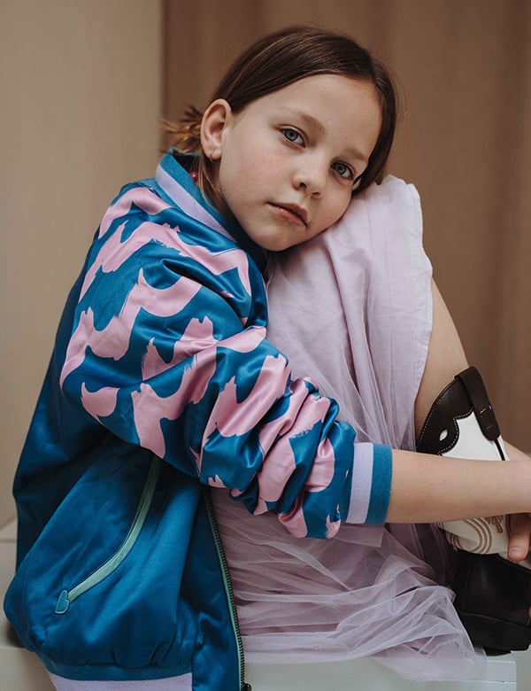 kindermodel met blond haar Lux