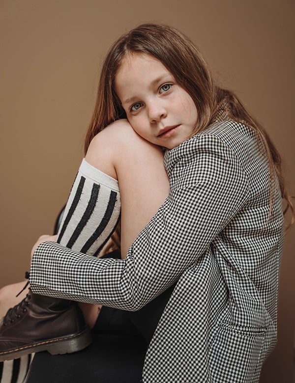 kindermodel met blond haar Lux