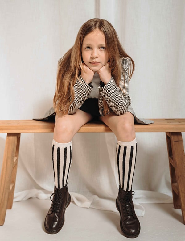 kindermodel met blond haar Lux