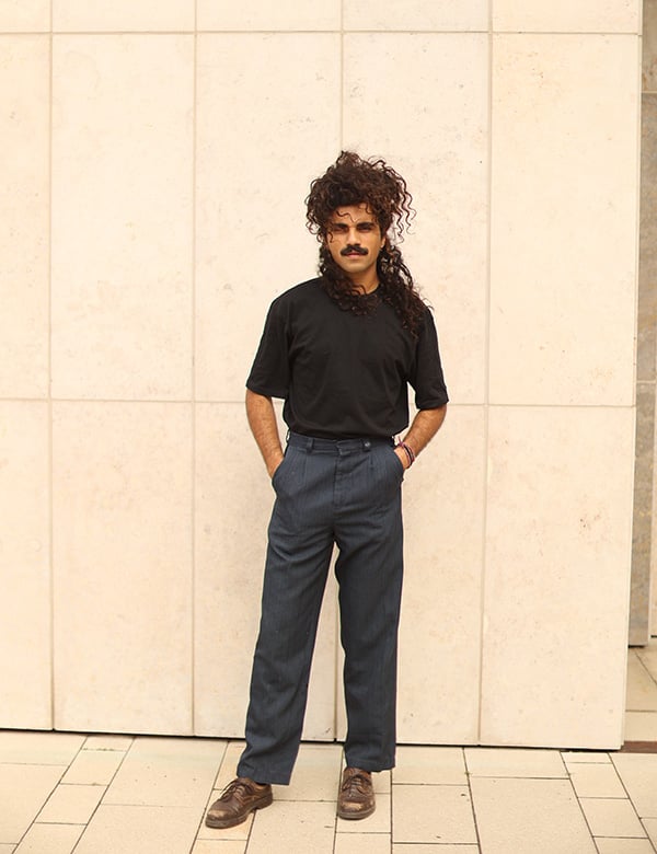 Mannelijk model met donker haar Umer