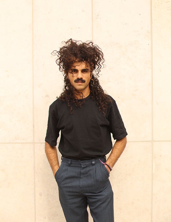 Mannelijk model met donker haar Umer