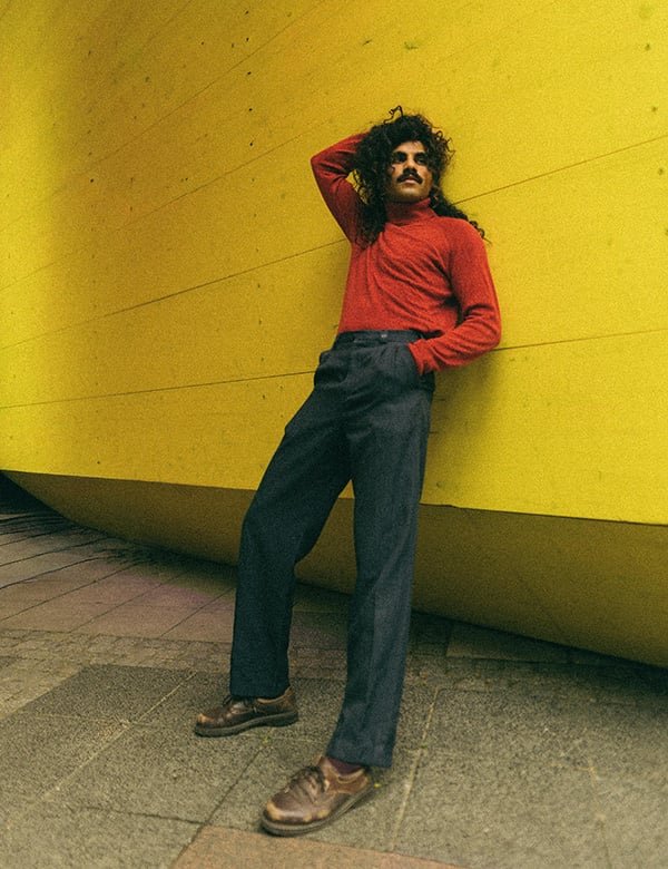 Mannelijk model met donker haar Umer