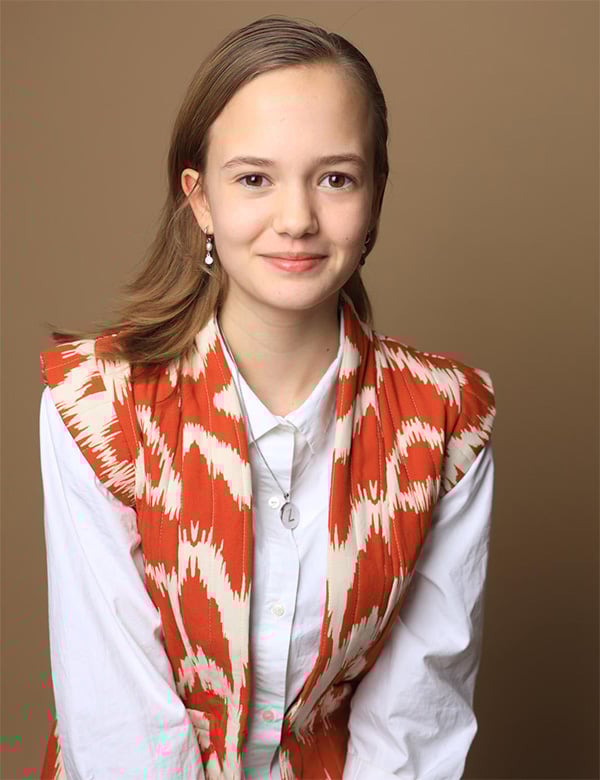 Kindermodel met bruin haar Zoey May