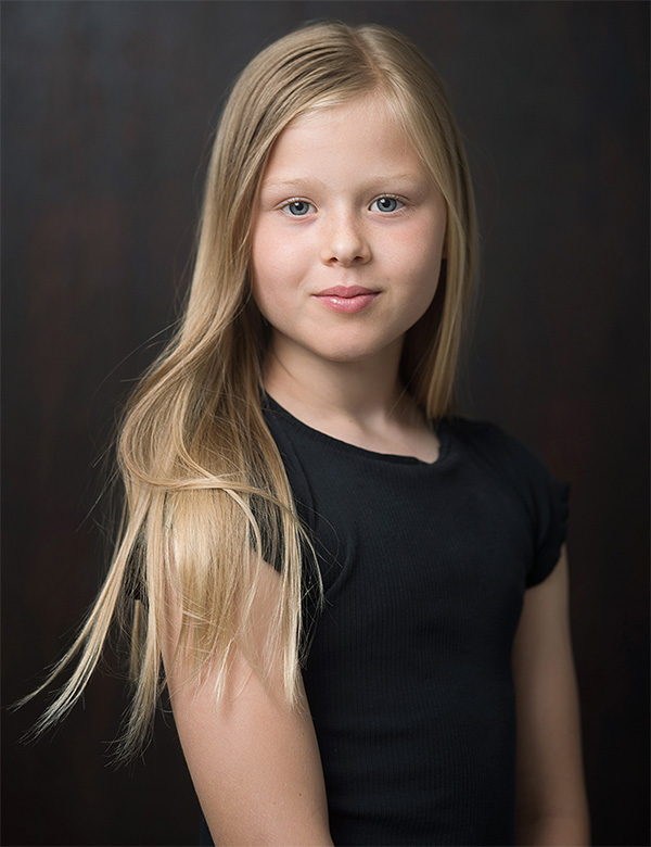 Kindermodel met blond haar Frederique N.