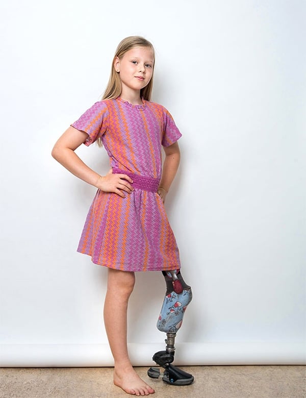 Kindermodel met blond haar Frederique N.