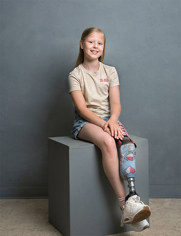 Kindermodel met blond haar Frederique N.