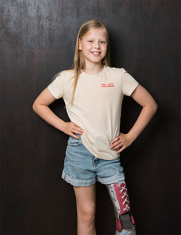 Kindermodel met blond haar Frederique N.