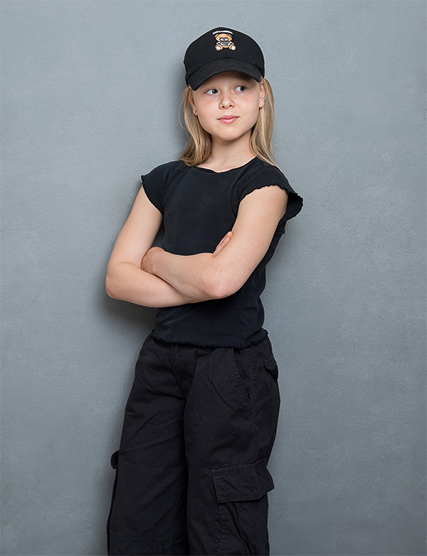Kindermodel met blond haar Frederique N.