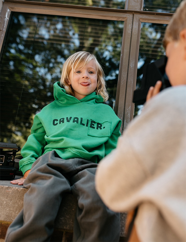 Kindermodel met blond haar Morris V.